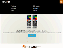 Tablet Screenshot of aligator.cz